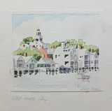 Old North Slip by Doris and Richard Beer, Watercolor on Paper, offered Dec 2025