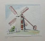 Old Mill by Doris and Richard Beer, Watercolor on Paper, offered Dec 2025