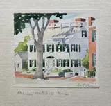 Macy House by Doris and Richard Beer, Watercolor on Paper, offered Dec 2025
