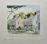 Fair Street by Doris and Richard Beer, Watercolor on Paper, offered Dec 2025