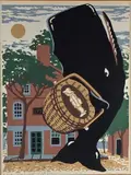 Donn Russell Limited Edition, Nantucket Street Scene, Silkscreen