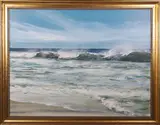 Blue and Merry by Barbara Cocker, circa 1986, Oil on Canvas, offered Dec 2025