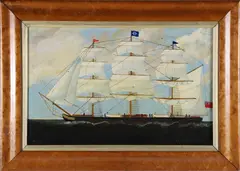 Portrait of the British Square Rigger S.S. Northern Traveller by A. Haynes, Oil on Panel, offered Dec 2025