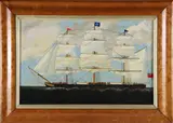 Portrait of the British Square Rigger S.S. Northern Traveller by A. Haynes, Oil on Panel, offered Dec 2025