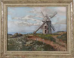 Walter Francis Brown, Old Mill Nantucket, Oil on Canvas