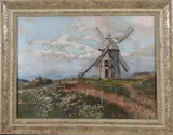 Walter Francis Brown, Old Mill Nantucket, Oil on Canvas