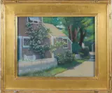 Timothy R. Thies, Nantucket Street Scene, Pastel
