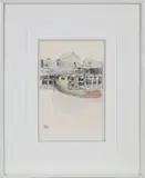 Roy Bailey, At the Wharf, Watercolor and Pencil