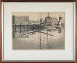 Ruth Haviland Sutton, Reflections, Etching