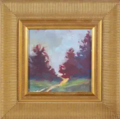 Robert Frazier, Woods Trail, Oil On Canvas