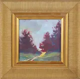 Robert Frazier, Woods Trail, Oil On Canvas