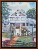 Paul Arsenault, Sconset Casino Clock, Oil on Canvas