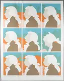 Milton Glaser, Mozart Sneezes, Silkscreen