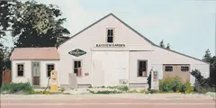 Bayview Garden, Brewster by John Austin, Tempera on Board, offered Apr 2025