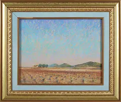Spain 1993 by George Thomas, 1993, Pastel on Paper, offered Apr 2025