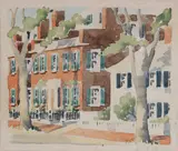 The East Brick, Nantucket by Doris and Richard Beer, Watercolor on Paper, offered Apr 2025