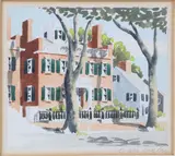 East Brick by Doris and Richard Beer, Watercolor on Paper, offered Apr 2025