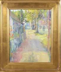 Nantucket Lane by David Lazarus, Oil on Canvas, offered Apr 2025