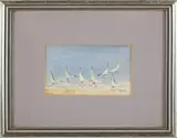 Beach Birds by C. Eastwood, Watercolor on Paper, offered Apr 2025