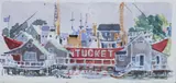 William Welch, Nantucket Lightship, Watercolor on Paper