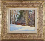 T. Allen Lawson, New England Winter, circa 1988, Oil on Masonite