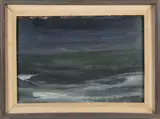 Night Surf by Reggie Levine, Oil on Masonite, offered Aug 2025