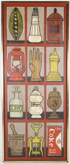 Artifacts by Maggie Meredith, Oil on Board, offered Aug 2025