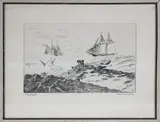 Nantucket Black And While by Lionel Barrymore, Etching Titled Nantucket, offered Aug 2025