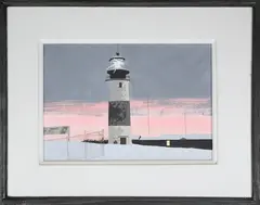 Sunrise at Sankaty by John Austin, Tempera on Board, offered Aug 2025
