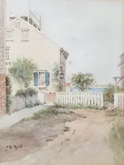 Jane Brewster Reid, Gorhams Court, Watercolor on Paper