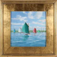 Rainbows by Greg Hill, Oil on Linen, offered Aug 2025