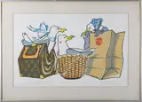 Nantucket Bag Ladies by George Davis, Lithograph, offered Aug 2025