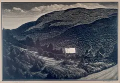 Asa Cheffetz, In Deep Vermont, Wood Engraving Print