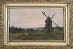 Walter Francis Brown, The Old Mill, Nantucket, Oil on Canvas