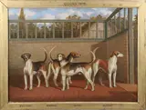 Quorn 1875″ Portrait of the Hounds Watchman, Woodman, Alfred, Duster by Thomas Temple, 1875, Oil on Canvas, offered Aug 2025