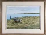 Roy Bailey, Harbor View, Oil on Canvas