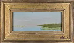 Robert Stark Jr., Polpis Swans, Oil on Masonite