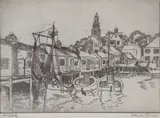 Hayley Lever, North Wharf, Engraving