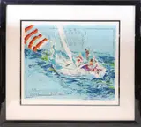 LeRoy Neiman, Nantucket Sailing, circa 1980, Serigraph