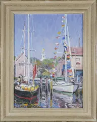 Nantucket Harbor by Jan Pawlowski, Oil on Canvas, offered Aug 2025
