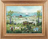 Jan L. Munro, Nantucket Hayride, circa 2006, Oil on Board
