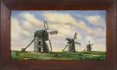 James Walter Folger, Mill Hill, Oil on Wood Panel