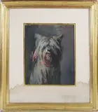 Portrait of Sir Toby by Emille Hergenroder, Oil Painting, offered Aug 2025