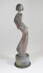 David Hostetler, Patina, Bronze Stylized Female Sculpture