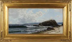 Clearing Skies Off Newport by Alfred Thompson Bricher, Oil on Canvas, offered Aug 2025