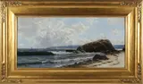 Alfred Thompson Bricher, Clearing Skies Off Newport, Oil on Canvas
