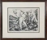 Pastoral Puerto Rico by Irwin D. Hoffman, Etching, offered Mar 2025