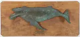 Untitled by Wick Ahrens Green Patina, Bronze Humpback Whale Plaque, offered Aug 2024