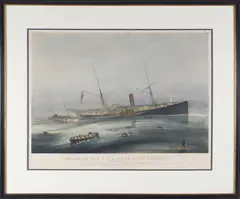 Nathaniel Currier, Wreck of the U.S.M. Steamship Arctic, Lithograph