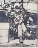 Sea Captain by Eleanor Bratt Artist Proof, Etching, offered Aug 2024